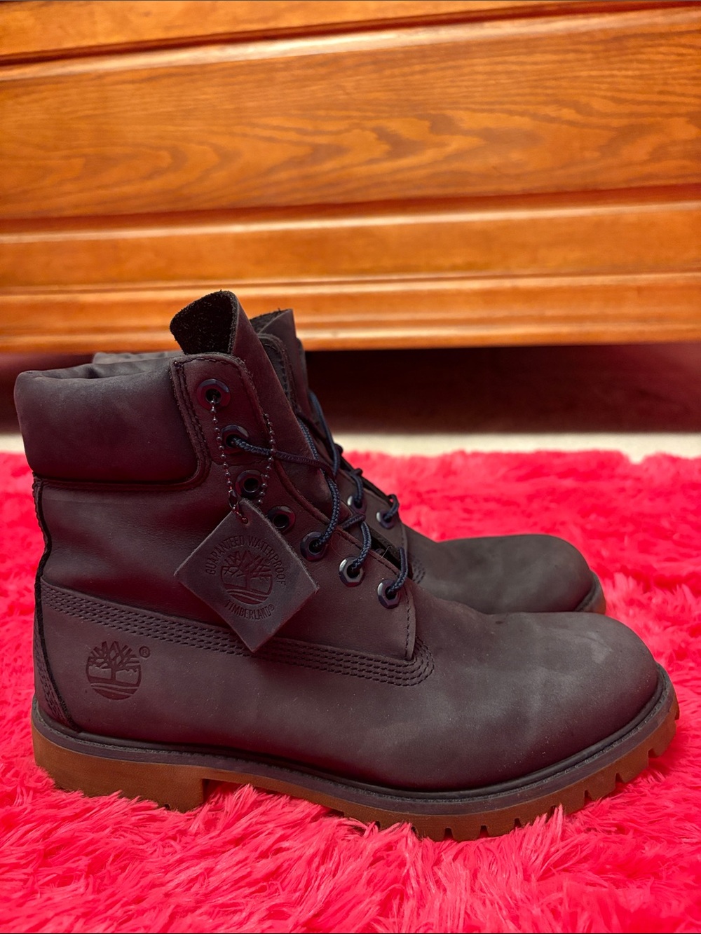 Timberland Men's Navy Lace-Up Waterproof Boots